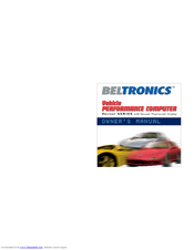 Beltronics Vector Series Owner's Manual