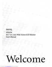 Benq FP202W V3 User Manual