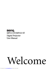 Benq MP513 - DLP Projector - 2500 ANSI Lumens User Manual