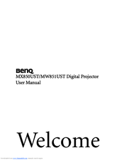 Benq MW851UST User Manual