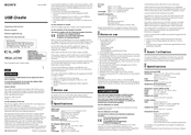 Sony PEGA-UC70K Operating Instructions  (primary manual) Operating Instructions
