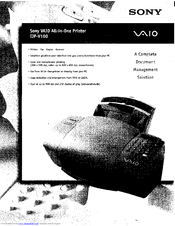 Sony Vaio IJP-V100 Specifications