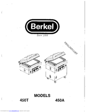 Berkel 450A Operating Instructions Manual