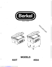 Berkel 450T Operating Instructions Manual