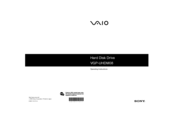 Sony VAIO VGP-UHDM08 Operating Instructions Manual