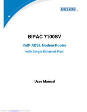 Billion BiPAC 7100SV User Manual