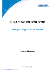 Billion BiPAC 7402VGL User Manual