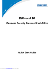 Billion iBusiness BiGuard 10 Quick Start Manual