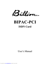 Billion PCI User Manual