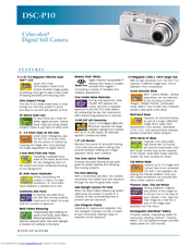 Sony DSC-P8 - Cyber-shot Digital Still Camera Manuals