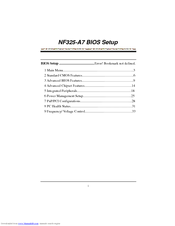 Biostar NF325-A7 Bios Setup Manual