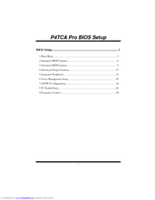 Biostar P4TCA PRO Bios Setup Manual