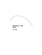 Blackberry 7100 Series User Manual