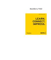 Blackberry Nextel 7100i Network Manual