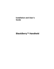 Blackberry 950 Installation And User Manual