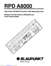 Blaupunkt RPD A8000 User Manual