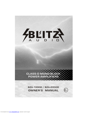 Blitz BZA2000D Owner's Manual