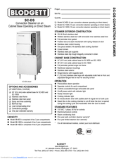 Blodgett SC-16DS Specifications