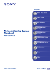 Sony NSC-GC3 Handbook