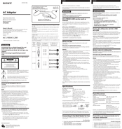 Sony AC-L100 Operating Instructions Manual
