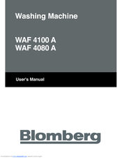 Blomberg WAF 4080 User Manual