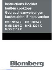 Blomberg MGS 3101 X Instruction Booklet