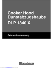 Blomberg DLP 1840 User Manual