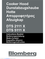Blomberg DTS 2111 X Instruction Booklet
