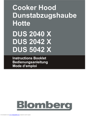 Blomberg DUS 2040 X Instruction Booklet