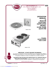 Bloomfield H-336 Operation Manual