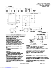 Bloomfield HT-227AF Installation Instructions