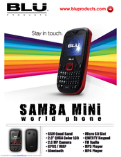 Blu Samba Mini Brochure