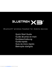 Bluetrek X3 Quick Start Manual