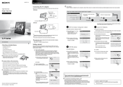 Sony S-Frame DPF-WA700 Operating Instructions