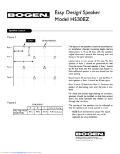 Bogen Easy Design HS30EZ Install Manual