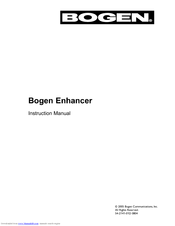 Bogen BCWR Instruction Manual