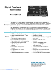 Bogen DFT120 Specifications