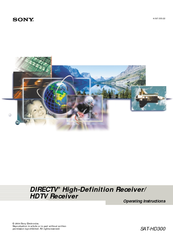 Sony SAT-HD300 - High Definition Satellite Receiver Operating Instructions Manual