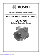 Bosch EX70N Installation Instructions Manual