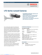Bosch LTC 1323/20 FlexiDome II Specifications
