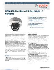 Bosch FlexiDome NDN-498V03 Specifications