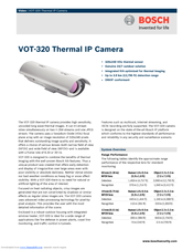 Bosch VOT-320V019L Specifications