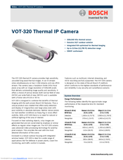 Bosch VOT-320V013L Specifications