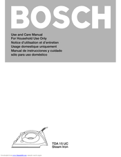 Bosch TDA 15 UC Use And Care Manual