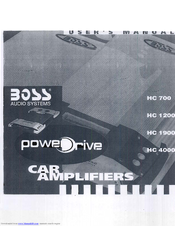 Boss Audio Systems Power Drive HC 1900 User Manual