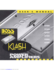 Boss Audio Systems Klash K680 User Manual
