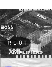 Boss Audio Systems Riot REV-135 User Manual