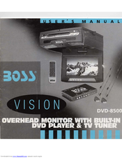 Boss Audio Systems Vision DVD-8500 User Manual