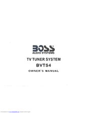 Boss Audio Systems BVTS4 Owner's Manual