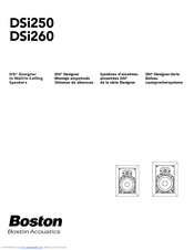 Boston Acoustics DSi260 Installation Instructions Manual